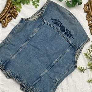 Vintage Harley Davidson Jean Vest